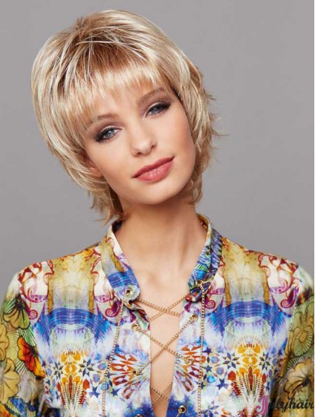 Short Straight Blonde Better Lace Wigs