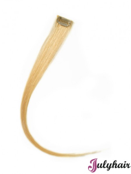 Trendy Blonde Straight Remy Human Hair Clip In Hair Extensions