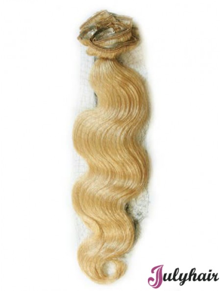 Blonde Wavy Gorgeous Remy Human Hair Tape In Hair Extensions