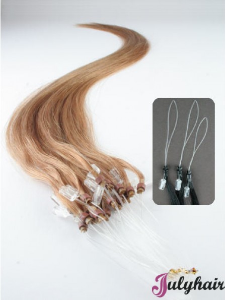 Popular Blonde Straight Micro Loop Ring Hair Extensions