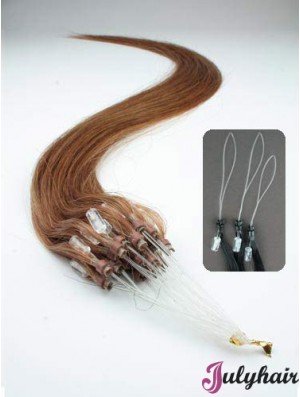 Discount Auburn Straight Micro Loop Ring Hair Extensions