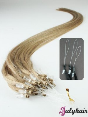 Good Blonde Straight Micro Loop Ring Hair Extensions