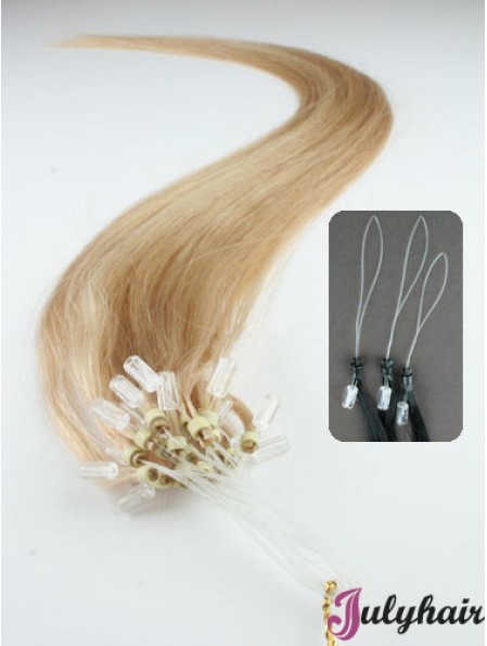 Gorgeous Blonde Straight Micro Loop Ring Hair Extensions