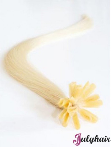 Blonde Straight Ideal Nail/U Tip Hair Extensions