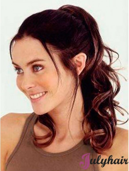 Trendy Wavy Auburn Ponytails