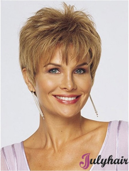 Stylish Short Human Hair Wigs With Bangs for Women