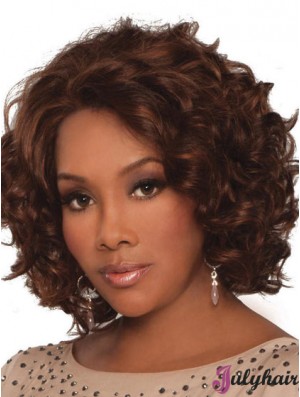  Remy Human Hair Wigs Lace Front Chin Length Curly African Styles