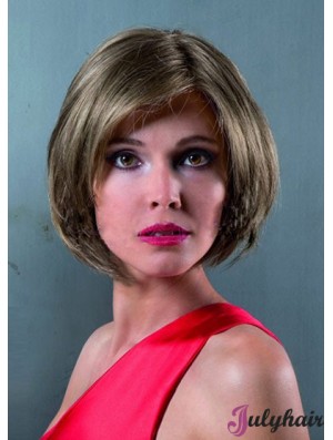 Lace Front Chin Length Straight Brown Discount Bob Wigs