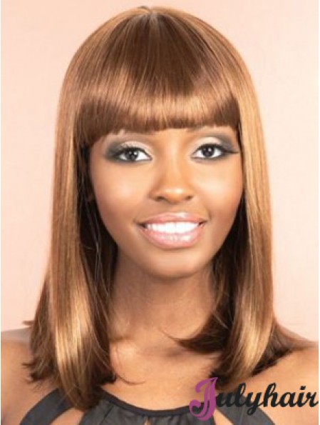 Cheap African Wigs Straight Style Bobs Cut Shoulder Length