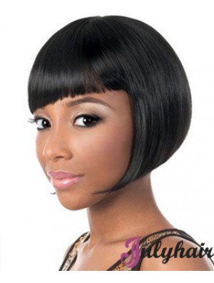 Short Black Yaki Bobs New African American Wigs