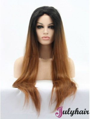 Natural 26 inch Long Straight Wigs For Black Women