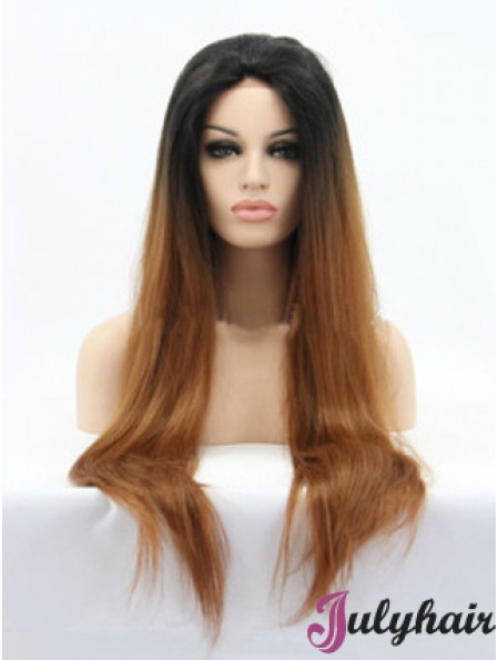 Natural 26 inch Long Straight Wigs For Black Women