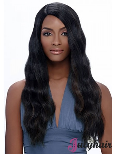 Long Black Straight Without Bangs Exquisite African American Wigs