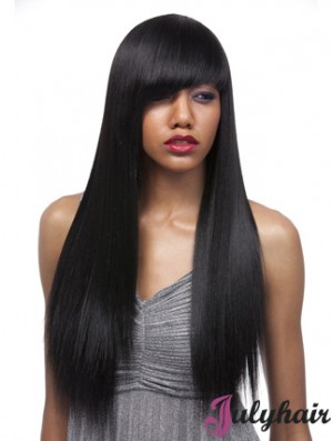 24 inch Black Lace Front Wigs For Black Women