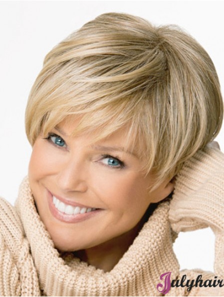 Affordable Synthetic Hair Everyday Short Blonde Wig