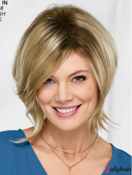 10 inch Chin Length Blonde Straight New Bob Wigs