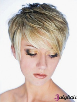 Best Synthetic Wig Boycuts Cropped Length Blonde Color