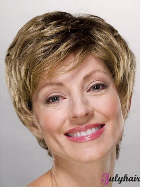 Ladies Wigs Cheap Synthetic With Capless Boycuts Short Length