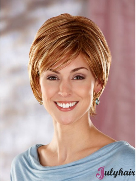 Boycuts Short Auburn Straight Top Petite Wigs