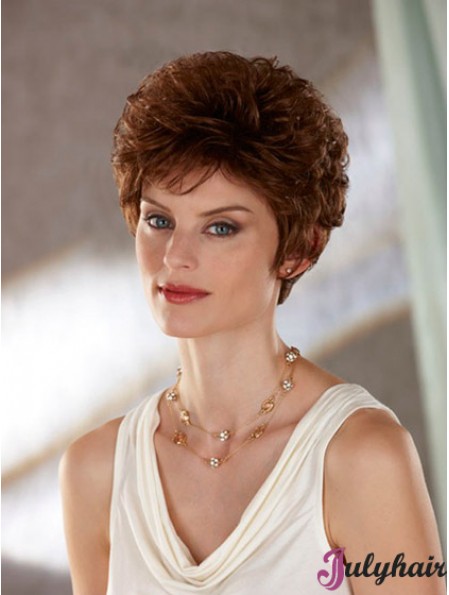 Wavy Auburn Affordable Short Classic Wigs