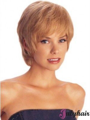 Short Layered Straight Auburn Amazing Synthetic Wigs