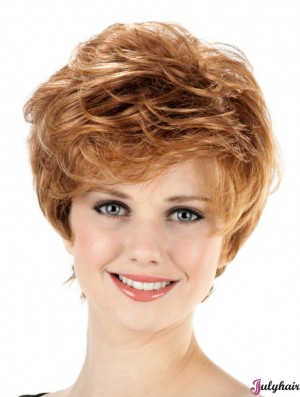 Short Classical Wavy 8 inch Capless Wigs