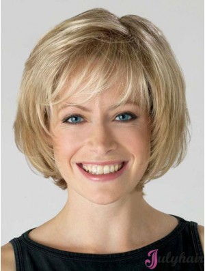 Lace Front Short Straight Blonde Fabulous Bob Wigs