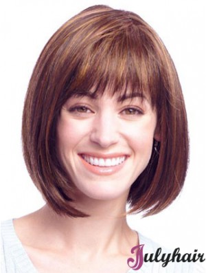 Lace Front Chin Length Straight Auburn Amazing Bob Wigs