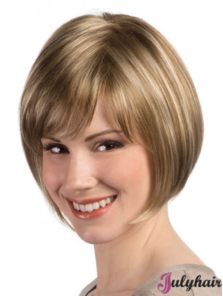 Bob Hairstyle Wig With Monofilament Capless Straight Style