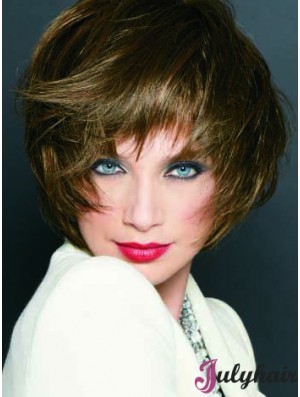 Short Straight Monofilament Blonde Cheapest Bob Wigs