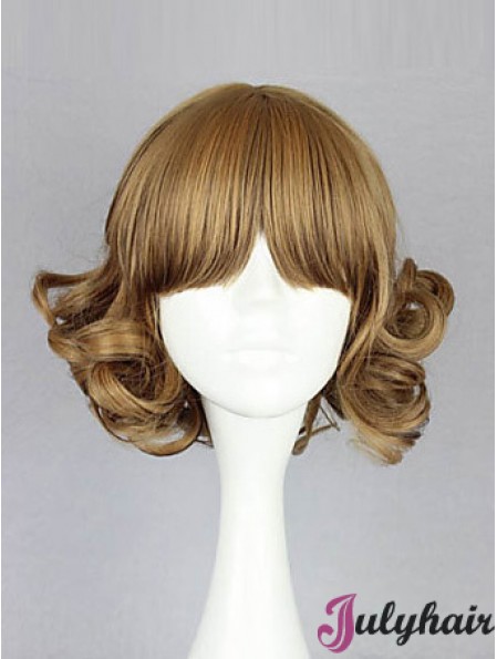 Capless Chin Length Wavy Blonde Amazing Bob Wigs