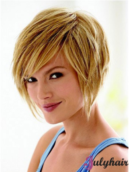 Short Hair Styles Bob With Capless Synthetic Straight Style Bobs