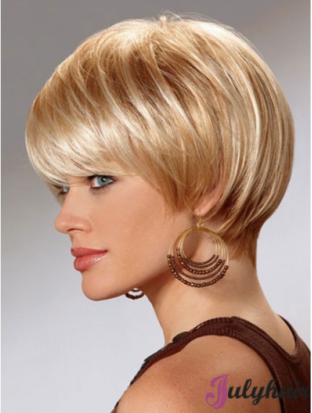 Short Bob Wigs For Women With Capless Straight Style Short Length