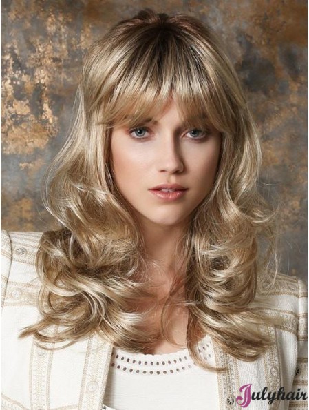 Long Monofilament Blonde 16 inch Classic Lady Wig