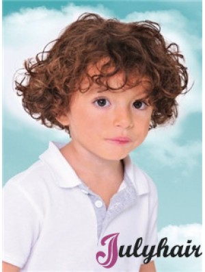 Childs Wig With Capless Curly Style Short Length