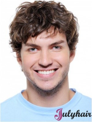 Quality Auburn Lace Front Short Hair Wigs For Men