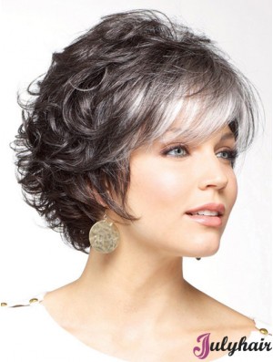 Stylish Short Grey Wigs for Thinning Hair