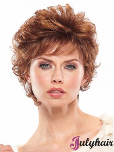 Auburn Short Wavy Classic Capless Wig Sale Online