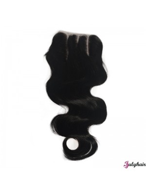 New Black Long Wavy Lace Closures