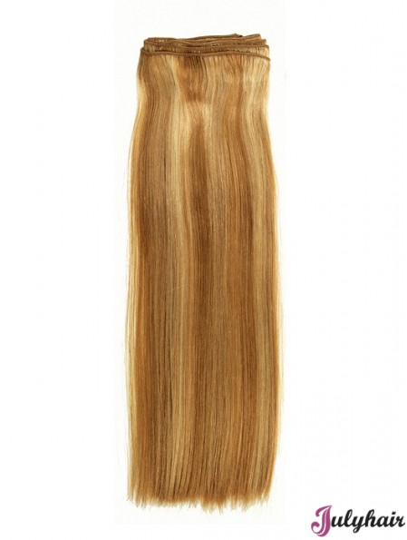 Straight Remy Human Hair Blonde New Weft Extensions