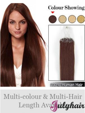 Online Auburn Straight Micro Loop Ring Hair Extensions