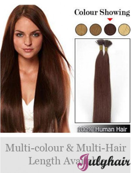 Auburn Straight Stick/I Tip Hair Extensions