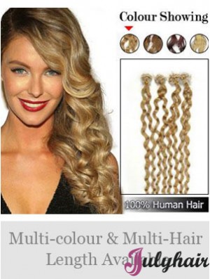 Hairstyles Brown Curly Micro Loop Ring Hair Extensions