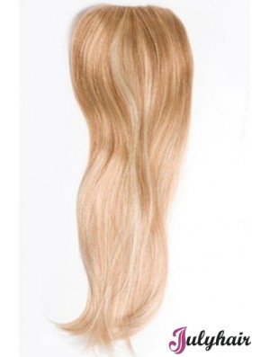 Cheapest Blonde Straight Remy Human Hair Clip In Hairpieces