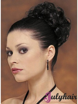 Black Big Bun Hair Piece