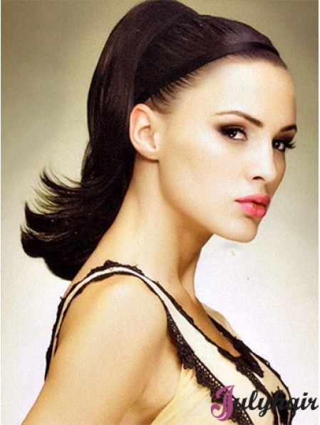 No-Fuss Auburn Straight Synthetic Clip In Hairpieces